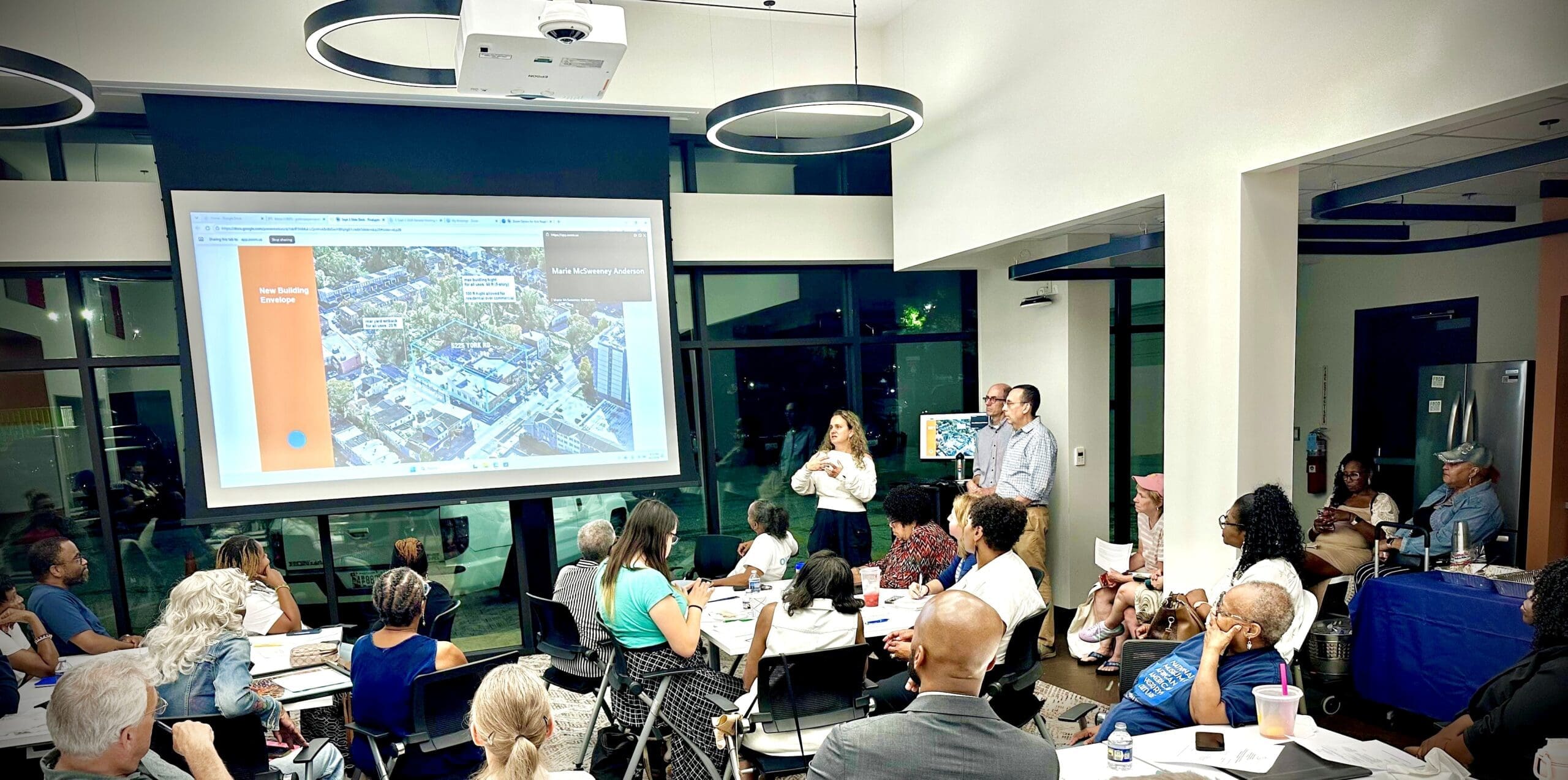 Andy Blog image Cap Ex Advisory Group’s Andy Frank presenting to community members during a project planning meeting.